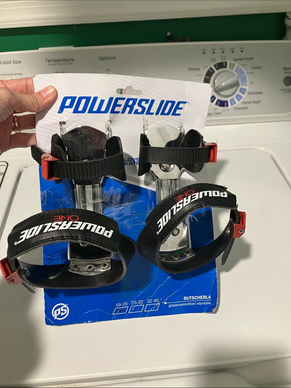 New power slide over shoe double blade kids ice skates fits kids size 4-8.5